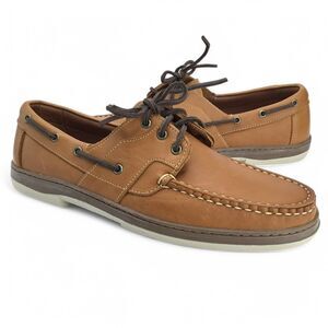 Allen Edmonds Eastport Boat Loafers Moccasins Mens 10.5 D Brown Leather 43502